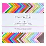 Dovecraft Essentials – Cartoncini e Carta, Value 12x12 Paper Pack