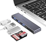 MOGOOD USB C Hub,adattatore USB multiporta per Macbook Pro e accessori aria,5 in 1 USB C Dongle con 1 × USB 3.0,2 × USB 2.0,lettore di schede SD/TF,compatibile con laptop,desktop,MacBook,NoteBook,ecc