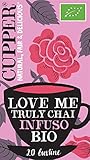 CUPPER Love Me Truly Chai Infuso Biologico con Cannella, Zenzero e Cardamomo, Tisana Energizzante con Ingredienti Naturali, Gusto Pieno, Filtri 100% Biodegradabili, Confezione da 20 Bustine