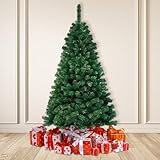 Sonnewelt - Albero di Natale artificiale, 180 cm, con supporto in metallo, in PVC, con 770 aghi, crea un atmosfera natalizia