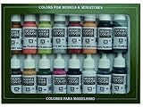 Vallejo Model Color 16 color Set 70107 German Colors WWII (16)