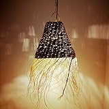 Generico Lampadario In Paglia Naturale Sospensione Marocco Handmade Decor 2403211016, MU2403211016