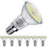 EACLL Lampadine LED E14 6000K Bianco Freddo 6W 820 Lumen Equivalenti a 100W Lampada Alogeno. Nessuna Strobo, 120 ° Faretto Luce Diurna Bianca Fredda Riflettore R50 Spotlight, 6 Pack