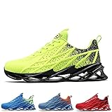 Scarpe Uomo Donna Sneakers Air Running Sportive Outdoor Fitness Trainers Green 42 EU