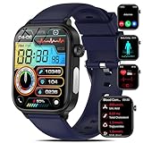 2024 Nuovo Smartwatch Uomo con ECG/𝐆li𝐜𝐞𝐦𝐢𝐚/Pressione Arteriosa/Sonno/Misurazione Febbre/Cardiofrequenzimetro/SpO2, 1,96"Orologio Fitness con Telefonica SOS/100+modalità Sport,iOS Android IP68