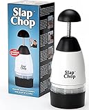 Slap Chop - Tritatutto originale con lame giapponesi in acciaio inox e apertura a farfalla per una facile pulizia – gadget tritatutto – mini tritatutto per insalate – accessorio da cucina