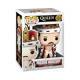 Funko Pop! Rocks: Freddie Mercury King - Queen - Esclusiva Amazon - Figura in Vinile da Collezione - Idea Regalo - Merchandising Ufficiale - Giocattoli per Bambini e Adulti - Music Fans