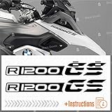 Adesivi R 1200 GS compatibili con/sostitutivo per moto BMW Motorrad R 1200 GS Adventure (nero)