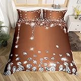 Set di biancheria da letto per bambini e ragazze colore caffè colore argento lucido per bambini donne uomini ultra morbido con texture colorata e lussureggiante set di copriletto decorazione super ki