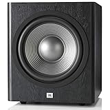 JBL Sub 260P Studio 2 Serie Subwoofer Alimentato Bassi Profondi 300 Watt da 12  , Vinile Nero