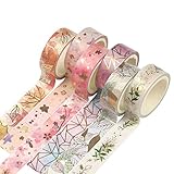 Set di Nastri Washi,8 Rotoli Nastro Adesivo Fai da Te,Nastri Decorativi Washi,Nastro Scrapbooking da Collezione,per Adesivi per Rossetti, Decorazioni Natalizie, Forniture per Feste D ufficio