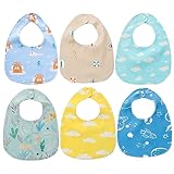 SLOSH Bavaglini Impermeabili Neonato Bandana in Cotone Baby Pappa Morbidi Panno Per Ruttino Assorbenti Burp Lavabili (Multicolor)