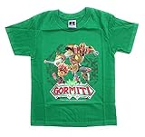 Novita  Gormiti t-Shirt - Maglietta Gormiti - Originali in Confezione Regalo - Varie Taglie e Disegni (Anni 5/6, Verde con Personaggio Riff e Lord keryon)