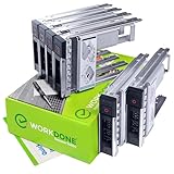 WORKDONE Confez. 6 - Caddy Disco Rigido 3,5" con Adattatore HDD 2,5" - Compatibile con Server Dell PowerEdge 14-15 Generazione Selezionati - Manuale - Etichette Adesive - Cacciavite - Viti Robuste