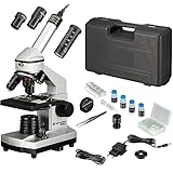 BRESSER JUNIOR Set Microscopio 40x-1024x con Custodia rigida