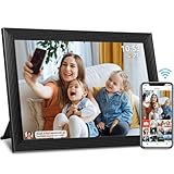 FRAMEO WiFi Digital Photo Frame, schermo touch screen LCD da 10,1 pollici 1280x800, rotazione automatica Memoria integrata da 16 GB, condivisione istantanea dei momenti tramite l app Frameo