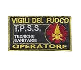 GS1 Toppa Patch Vigili del Fuoco OPERATORE T.P.S.S. Tecniche SANITARIE Art.VVFF-TPSS