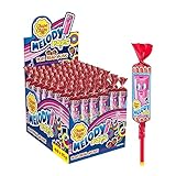 Chupa Chups Melody Pops, Lollipop Fischietto, Gusto Fragola, Confezione da 48 Lecca Lecca Monoporzioni, Ideale per ogni Occasione, da Condividere con Amici o da portare sempre con te