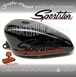 ADESIVI DECAL STICKERS DA SERBATOIO HARLEY DAVIDSON SPORTSTER MOTO CUSTOM