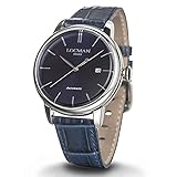 Orologio Locman 1960 SOLO TEMPO 0255A02A-00BLNKPB Automatico Acciaio Quandrante Blu Cinturino Pelle