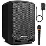 Pyle Cassa Bluetooth Portatile, Potente 600 Watt, Karaoke Speaker, Microfono Wireless, Registrazione Audio, Batteria, Altoparlante Bluetooth USB/SD