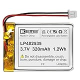 EEMB 3.7V 320mAh 402535 Lipo Batteria ricaricabile agli ioni di polimero di litio con connettore Molex-Assicurarsi che la polarità del dispositivo corrisponda alla batteria prima dell acquisto!!!