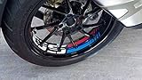 Rim Decorazione kit BMW R 1200 GS 2011-18 e BMW R 1250 GS 2019-23, Nero Motorsport