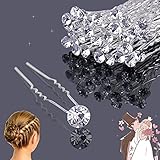 30 Pezzi Forcine Capelli Strass, XCOZU Forcine Sposa Fermagli Capelli Sposa, Accessori Acconciatura Sposa Usato per Spose e Damigelle