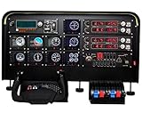 Meza Mount Cockpit Simulator Panel Kit - Pre-Cut Flight Sim Mounting Set - Compatible with Logitech, Saitek & Honeycomb Yokes, Throttle Panels - With LED Light Bar - 30”x20”x 4”