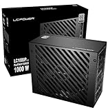 LC-POWER LC1000P V3.0 1000W Gaming Alimentatore modulare, certificato 80+ Platinum e CE/TÜV, ventola 135 mm, compatibile ATX 3.0 e PCIE 5.0