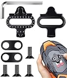 Set di tacchette per Pedali SPD compatibili con Mountain Bike Ciclismo e Bici da Spinning,Pedali SPD,Attacchi per Scarpe da MTB,1 Paio di Tacchette