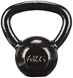 Amazon Basics - Kettlebell in ghisa, 6 kg, Nero