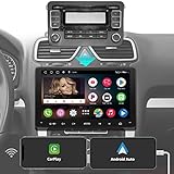 ATOTO A6 9 pollici Autoradio 2 din Compatibile con Skoda VW Volkswagen Golf Jetta Touran, Senza Fili CarPlay e Android Auto, Doppio Bluetooth, Wi-Fi/BT/USB Collegamento, HD LRV, 2G+32GB, A6VW09PF