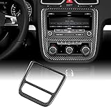 KUNGKIC Auto Central Control CD AC Pannello in fibra di carbonio Decalcomania Decorativo Interno Compatibile con VW Volkswagen Scirocco 2009-2014 Accessori