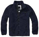 Brandit Teddyfleece Jacket Giacca in Pile, Navy, M Uomo