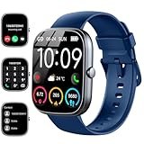 Smartwatch Uomo Donna, 1,91" Orologio Fitness con Effettua/Risposta Chiamate,110+ Sportive Fitness Tracker,Sonno Cardiofrequenzimetro,Contapassi/Impermeabil IP68 Smart Watch per Android iOS, Blu Scuro