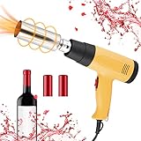 Macchina avvolgitrice termoretraibile con tappo 1800W a bottiglia Termosaldatrice per tappi per bottiglie di vino Macchina elettrica per tappo di bottiglia(50MM)