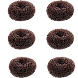 Sunnysam Creatore di panino per Capelli Extra Piccolo per Bambini, 6 Pezzi di Chignon per Capelli a Forma di Ciambella Forma di panino per Ragazze, Mini Shaper per Ciambella per Capelli Corti e sotti