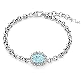 Bracciale Miluna Gemma del Cielo in argento con topazio BRD1023