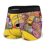 Henrnt Simpsons - Boxer da uomo Lithe traspirante Nero XL