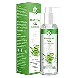 Aloe Vera Gel Puro 100% - Naturale per Viso, Corpo, Mani e Capelli Idratanti e Lenitivi - per Acne e Scottature 250 ML