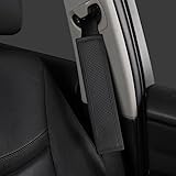 HEAU 2 Pezzi Auto Imbottiture Cinture di Sicurezza per Abarth Punto/Abarth Punto Evo/Abarth Punto Supersport 2011-2014, Morbida e Confortevole Copri Cintura di Sicurezza Interni Accessori,B