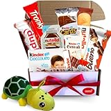 NARAMAKI® Box Kinder/Ferrero - Idea Regalo Festa Della Mamma 2024-400Gr Cioccolato Kinder/Ferrero + Tartaruga (KINDER/FERRERO)