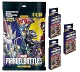 Marvel Battles Trading Cards - Super Starter Pack Panini [Album + 12 Bustine + 6 Card Limited Edition]