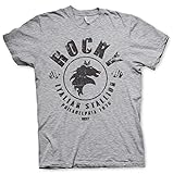 Rocky Licenza Ufficiale Italian Stallion Uomo Maglietta (Heather Grigio), Medium