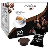 Coffisano Capsule Compatibili con A Modo Mio Miscela Palermo, Monodose di Caffè Espresso Italiano, Sapore Intenso e Struttura Corposa – Confezione da 100