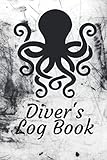 Scuba Diver Log Book with Octopus Cover - Track & Record 100+ Dives