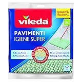 Vileda Igiene Super Panno Pavimenti, 3 Pezzi