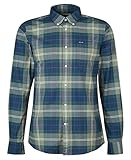 Barbour Uomo Camicia su Misura Lewis, Blu, XXL