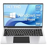 SZTPS 14.1   Computer portatile di Windows 11 Laptop Intel Celeron J4105, 6 GB DDR4, 256 GB SSD Storage Computer Portatile PC, FHD IPS Screen(1920 x 1200), Quad Core 4000 mAh Battery 5G WiFi QWERTY